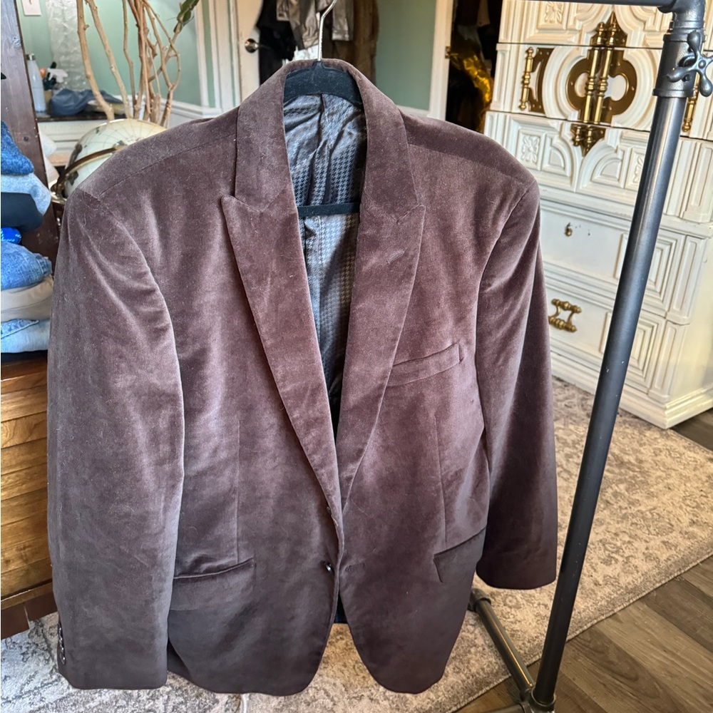 J. Ferrar Men’s Velvet Blazer